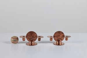Pair of Copper Candlestick Holders by Ruth Gerth for Chase