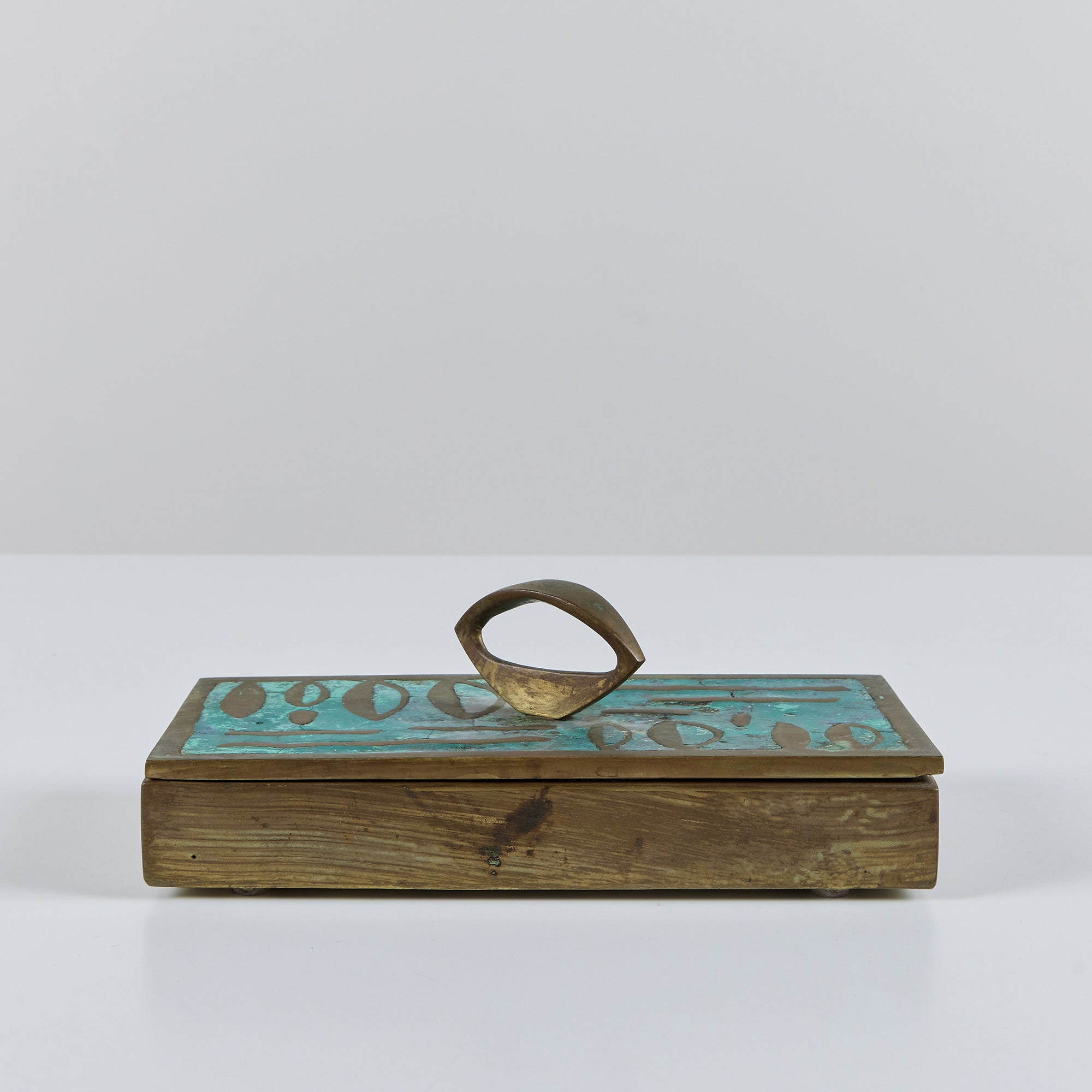 Pepe Mendoza Mexican Modern Cloisonné Lidded Box