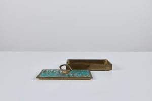 Pepe Mendoza Mexican Modern Cloisonné Lidded Box