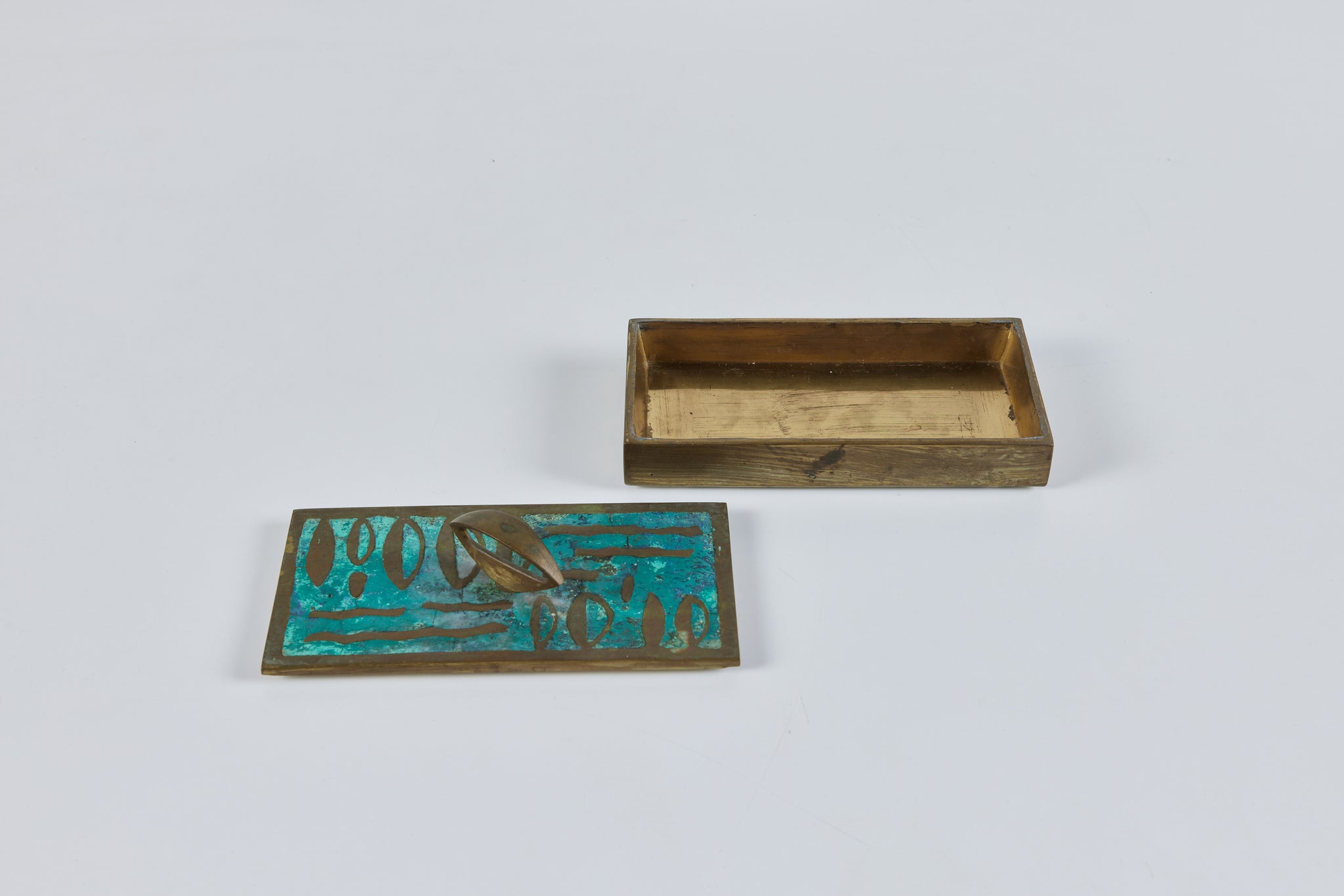 Pepe Mendoza Mexican Modern Cloisonné Lidded Box