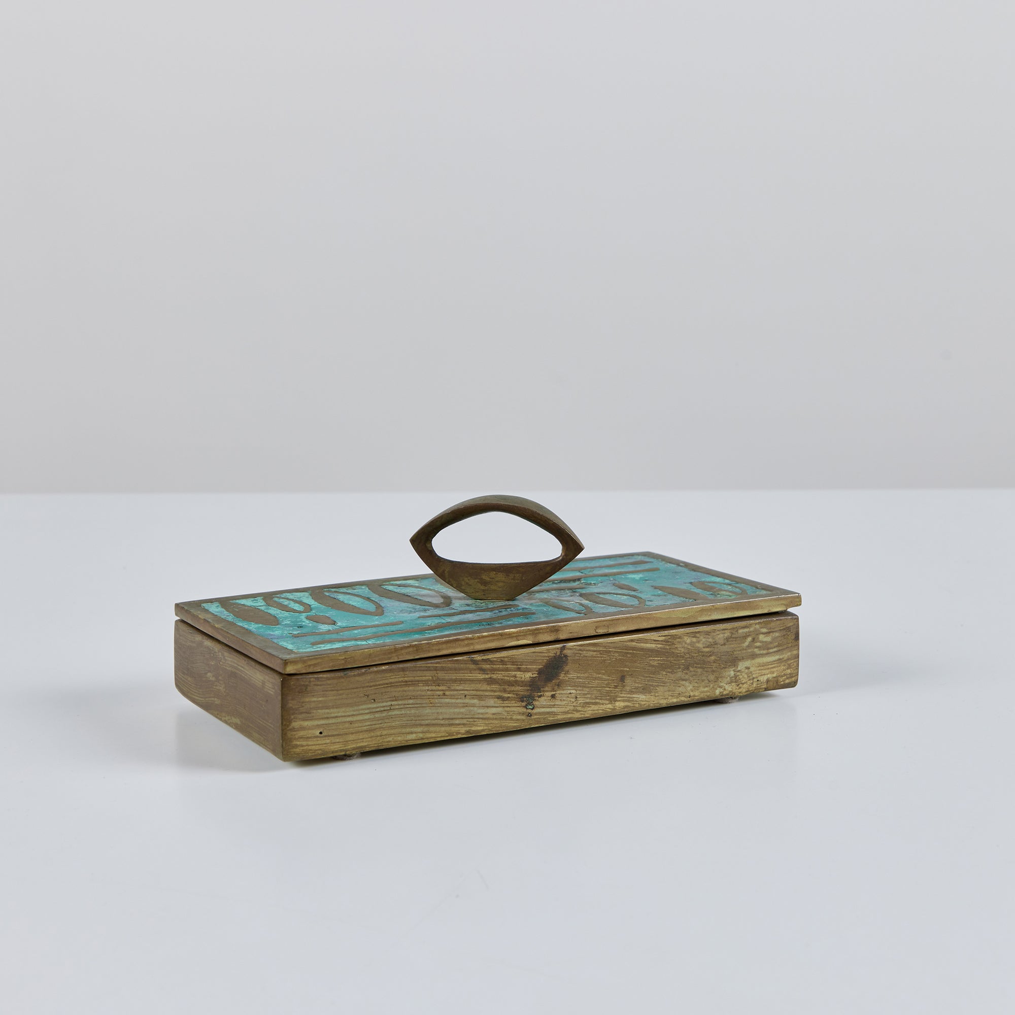 Pepe Mendoza Mexican Modern Cloisonné Lidded Box