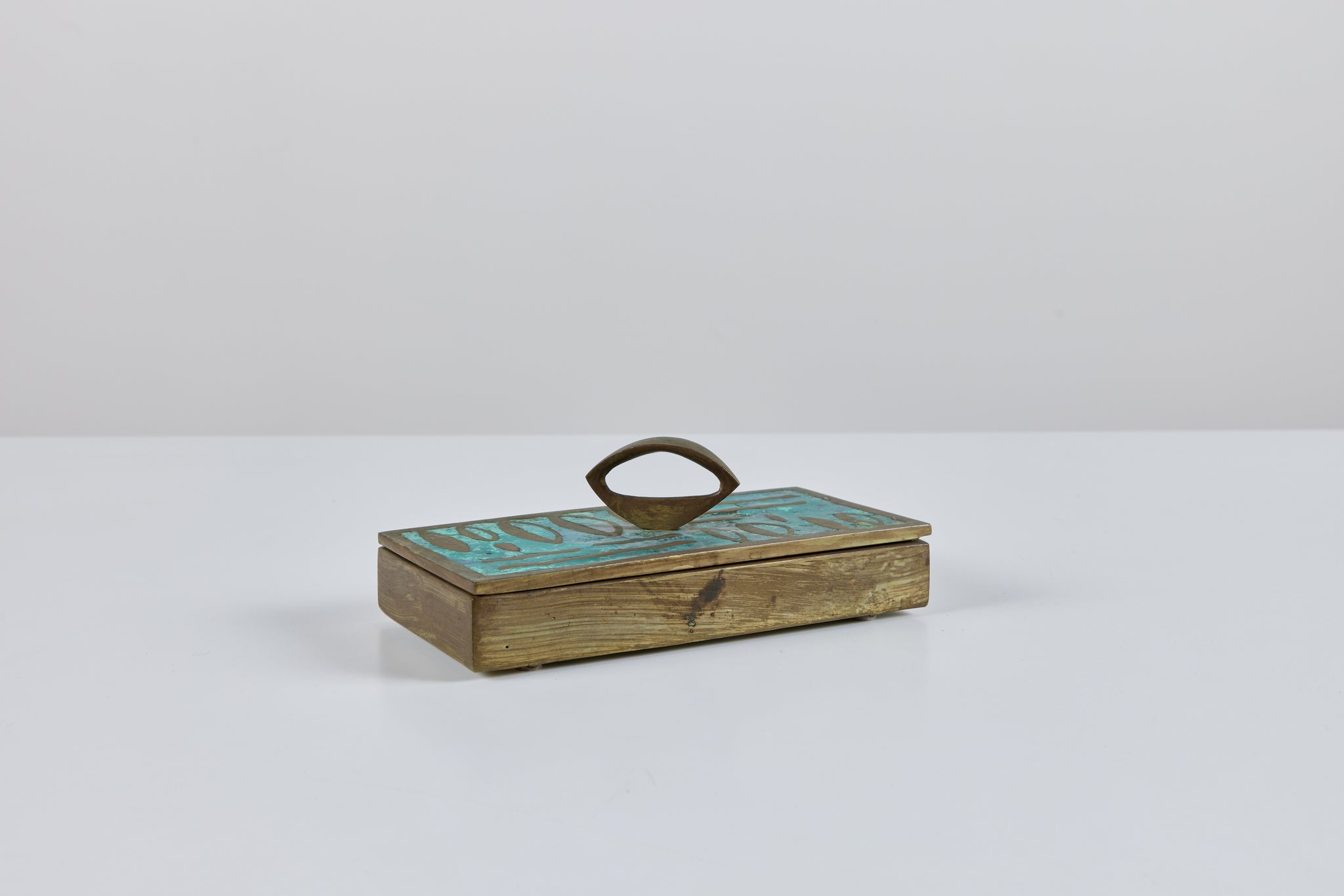 Pepe Mendoza Mexican Modern Cloisonné Lidded Box