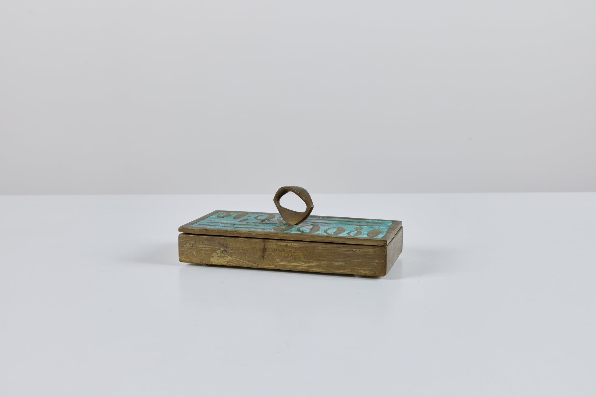Pepe Mendoza Mexican Modern Cloisonné Lidded Box
