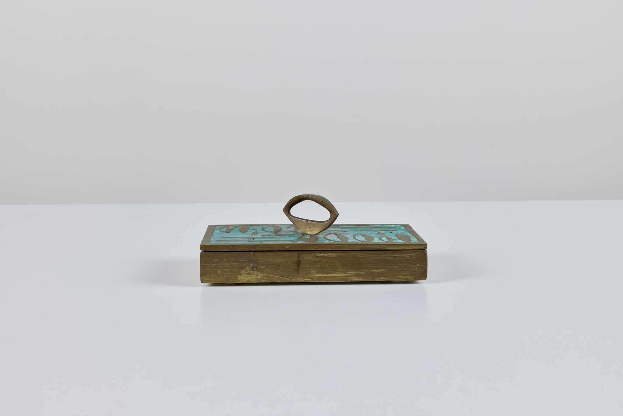 Pepe Mendoza Mexican Modern Cloisonné Lidded Box