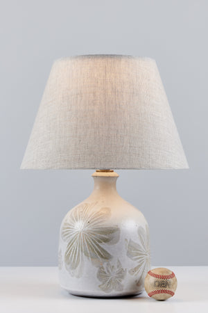 David Cressey Floral Ceramic Glazed Lamp