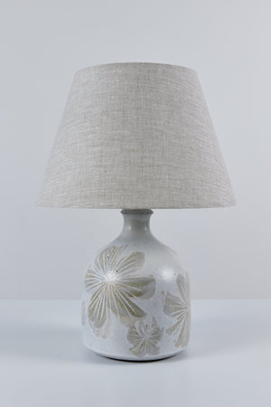 David Cressey Floral Ceramic Glazed Lamp