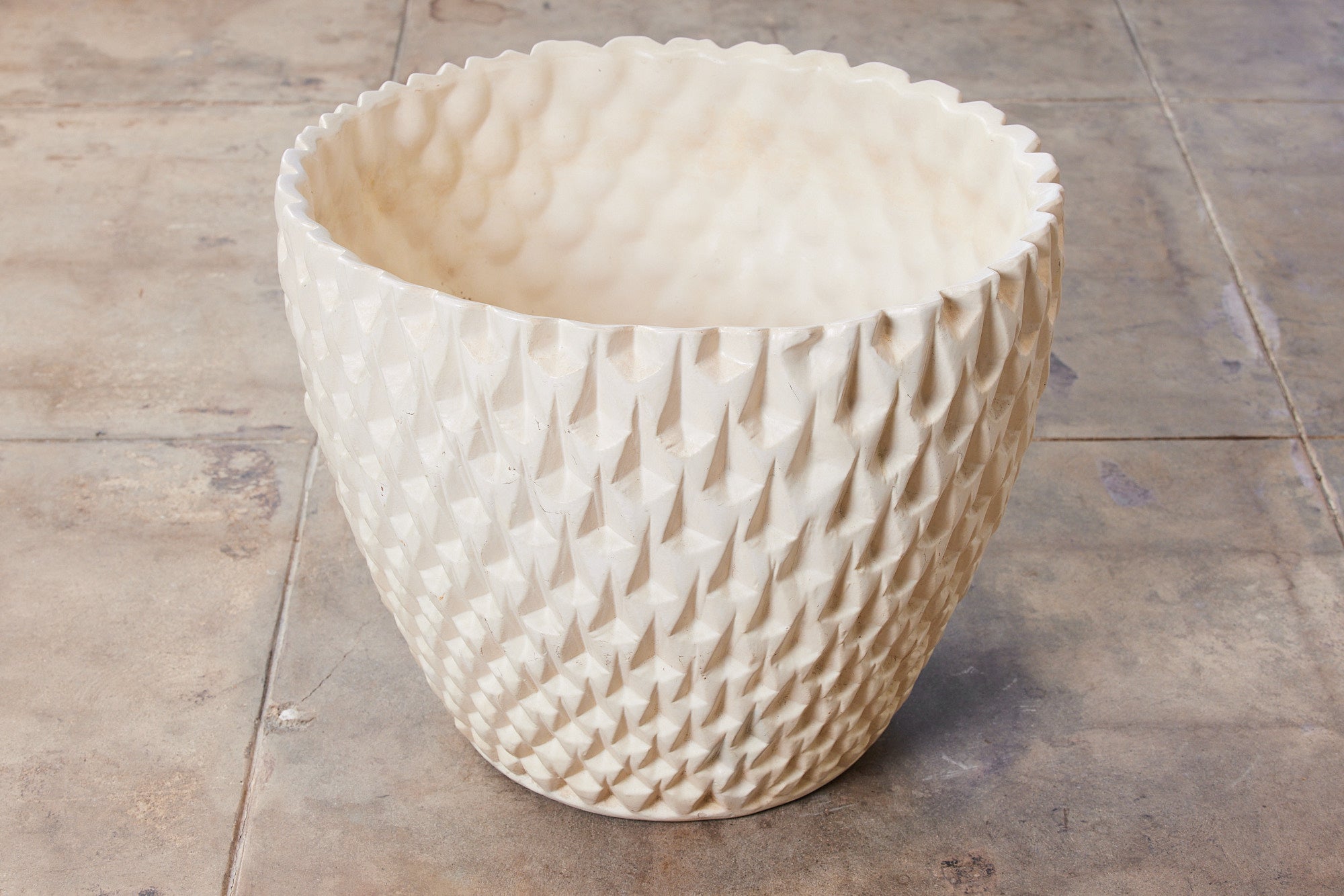 David Cressey Phoenix-1 Planter in White Glaze for Architectural Pottery