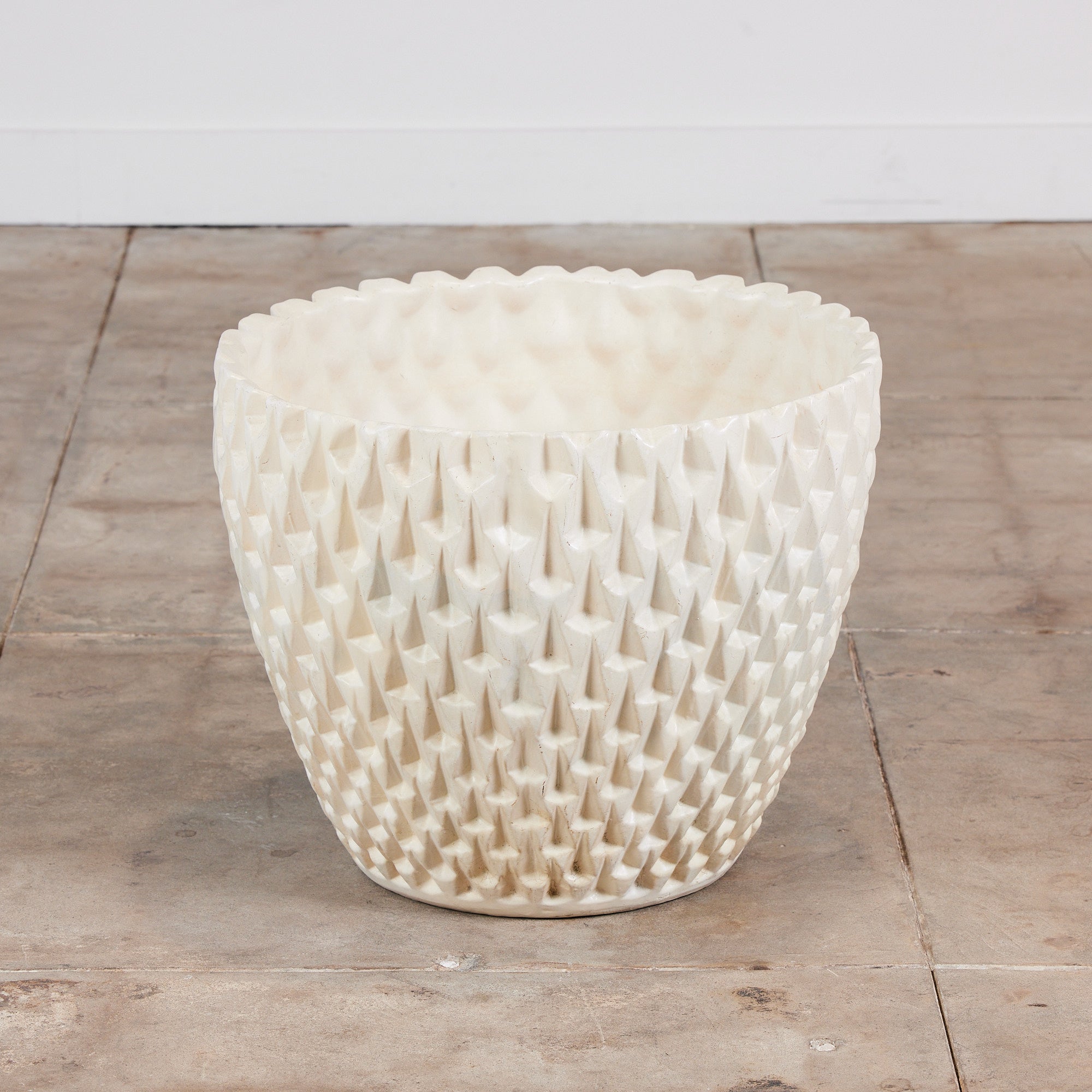 David Cressey Phoenix-1 Planter in White Glaze for Architectural Pottery