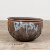 David Cressey & Robert Maxwell “Teardrop Sunburst” Bowl Planter with Street Art for Earthgender