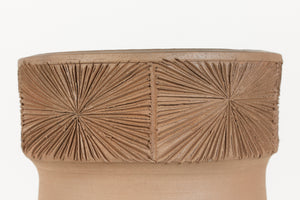 David Cressey & Robert Maxwell for Earthgender Rimmed Sunburst Planter