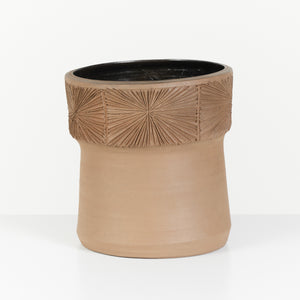 David Cressey & Robert Maxwell for Earthgender Rimmed Sunburst Planter