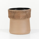 David Cressey & Robert Maxwell for Earthgender Rimmed Sunburst Planter