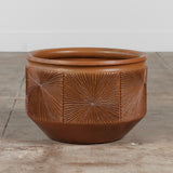 David Cressey & Robert Maxwell Glazed “Sunburst” Planter for Earthgender