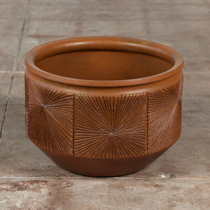 David Cressey & Robert Maxwell Glazed “Sunburst” Planter for Earthgender