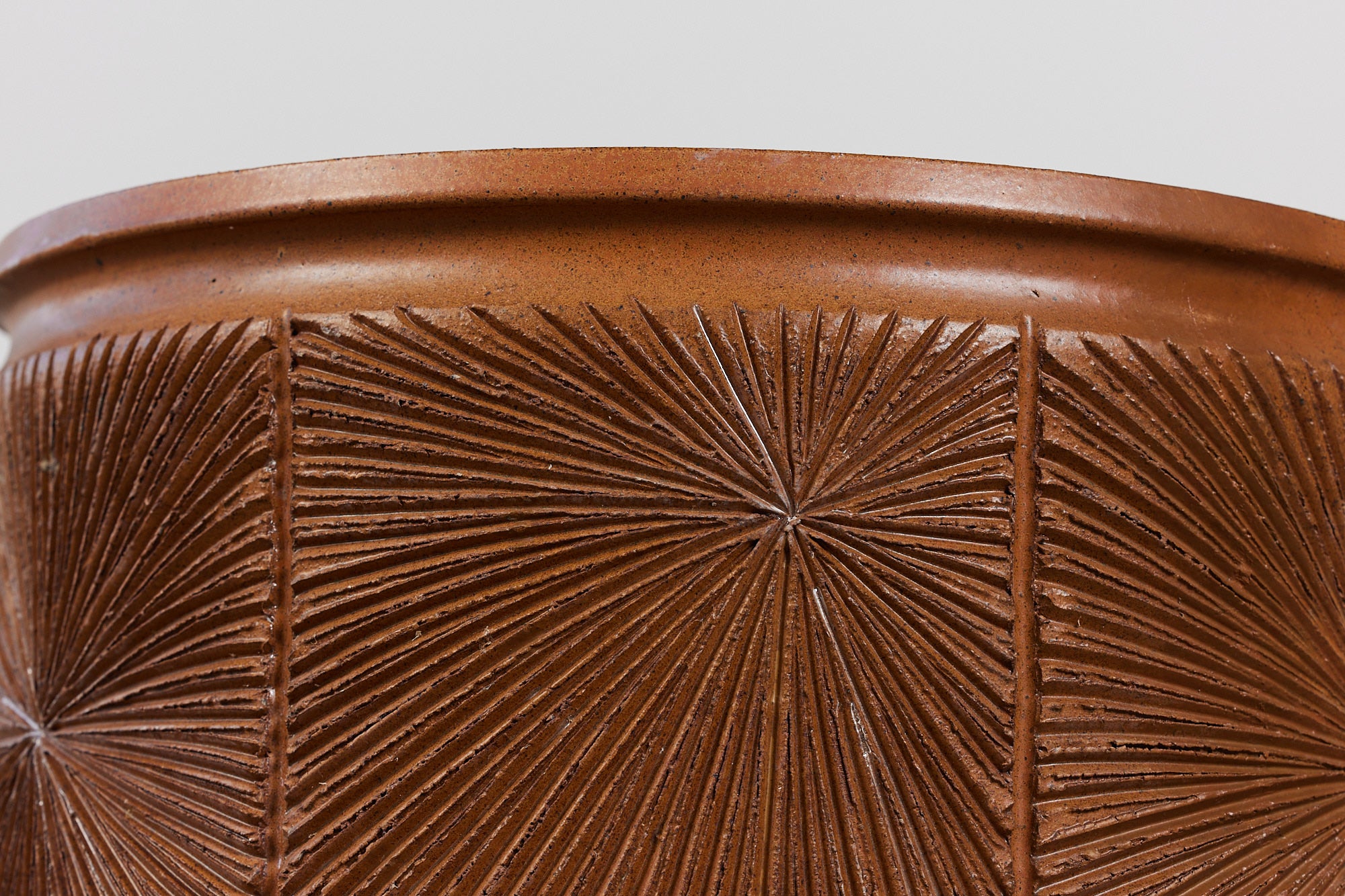 David Cressey & Robert Maxwell Glazed “Sunburst” Planter for Earthgender