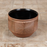 David Cressey and Robert Maxwell "Sunburst" Bowl Planter with Black Glazed Interior for Earthgender