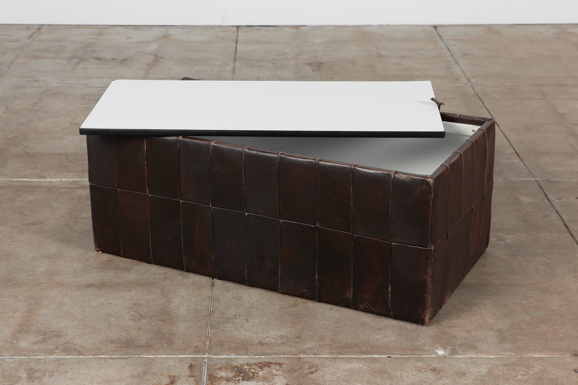 De Sede Patchwork Leather Storage Cube/Coffee Table