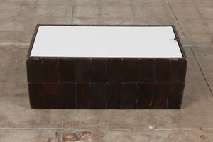 De Sede Patchwork Leather Storage Cube/Coffee Table