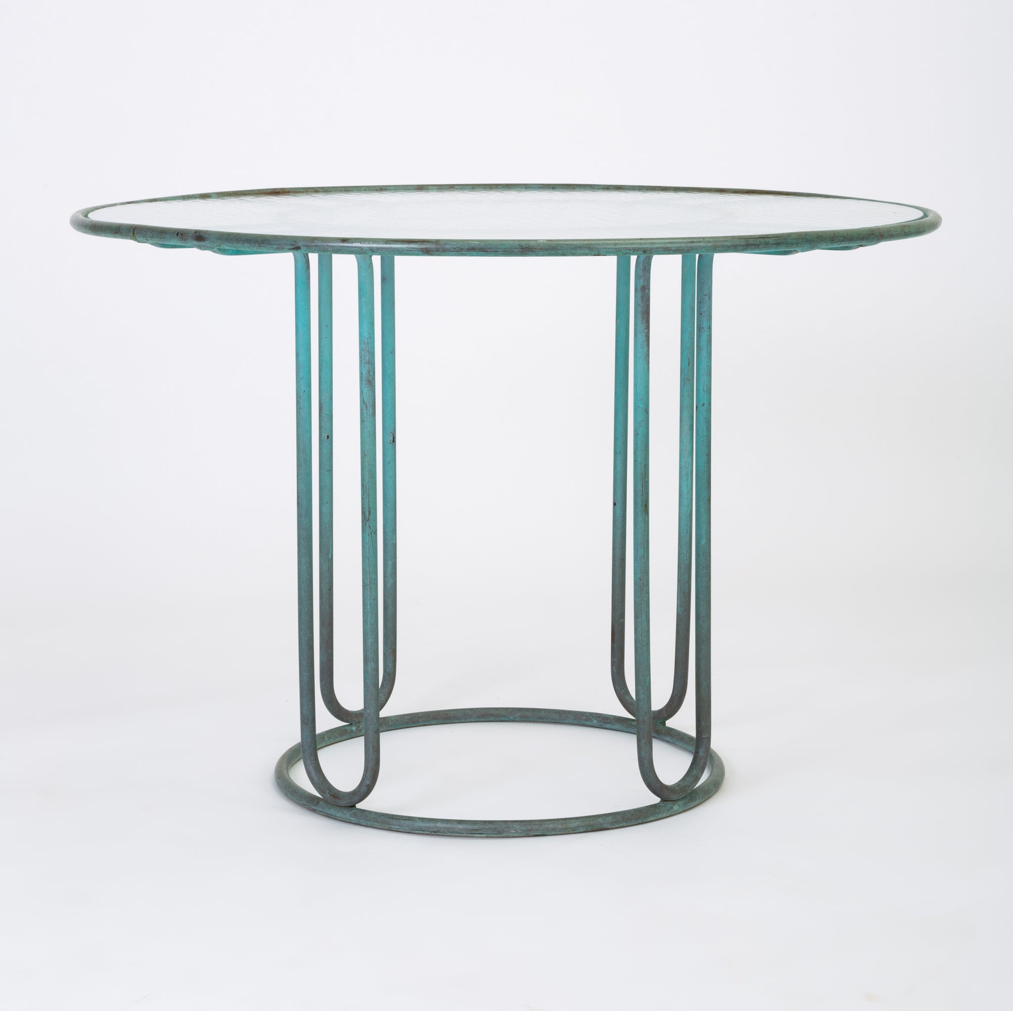 Walter Lamb for Brown Jordan Bronze Patio Dining Table