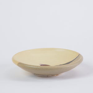 Otto Heino Small Ceramic Dish with Yellow Glaze