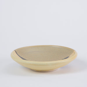 Otto Heino Small Ceramic Dish with Yellow Glaze