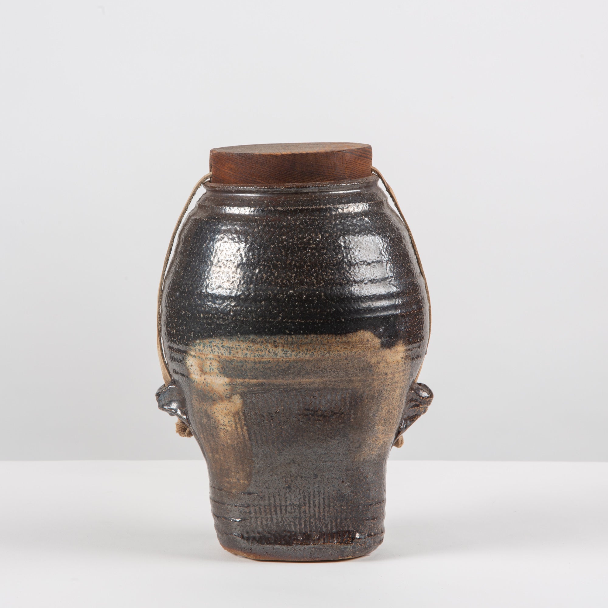 Studio Ceramic Pottery Vessel with Lid