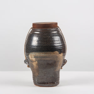 Studio Ceramic Pottery Vessel with Lid