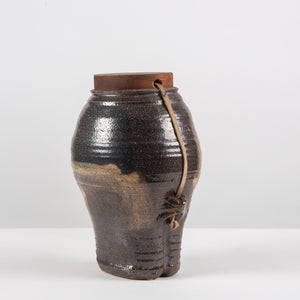 Studio Ceramic Pottery Vessel with Lid