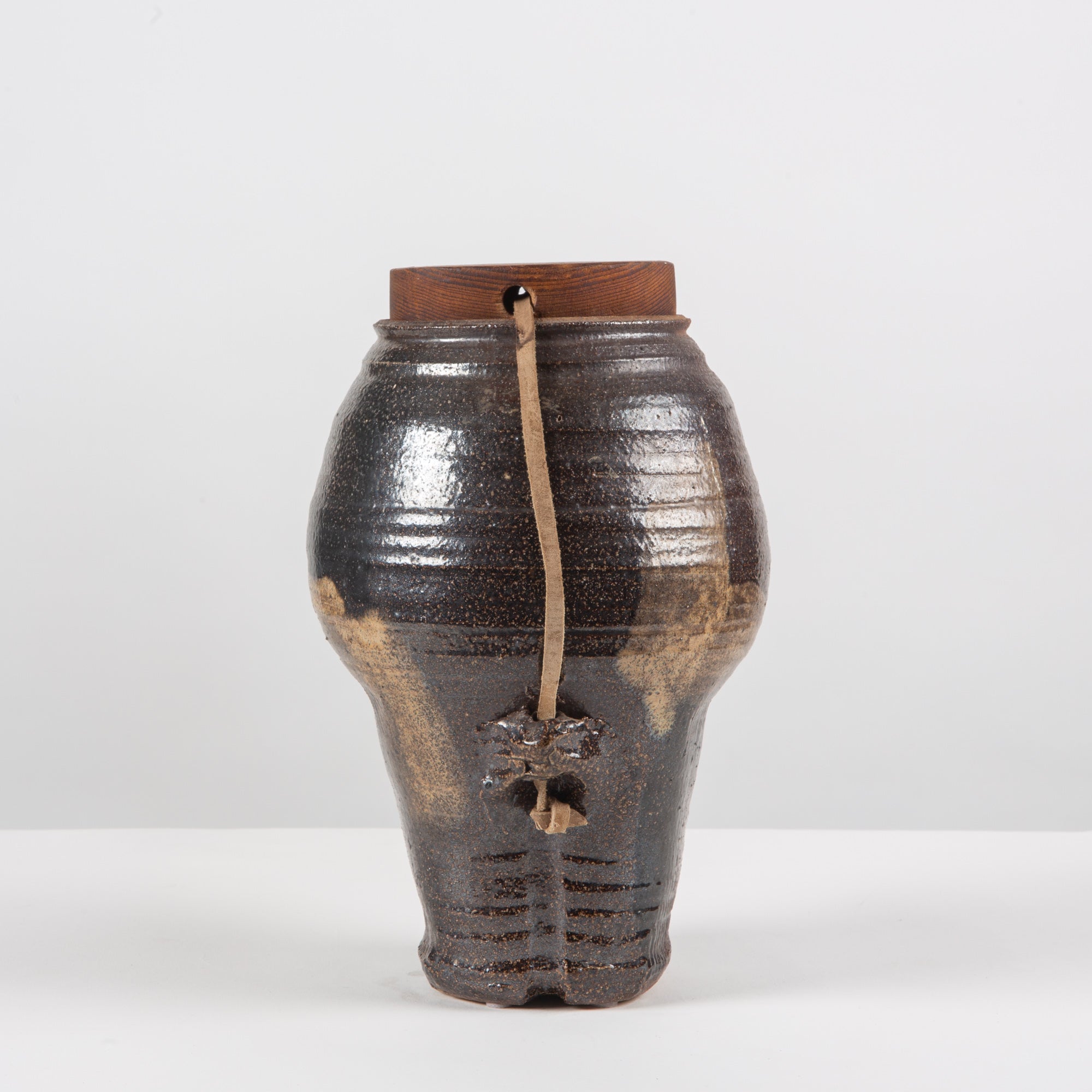 Studio Ceramic Pottery Vessel with Lid