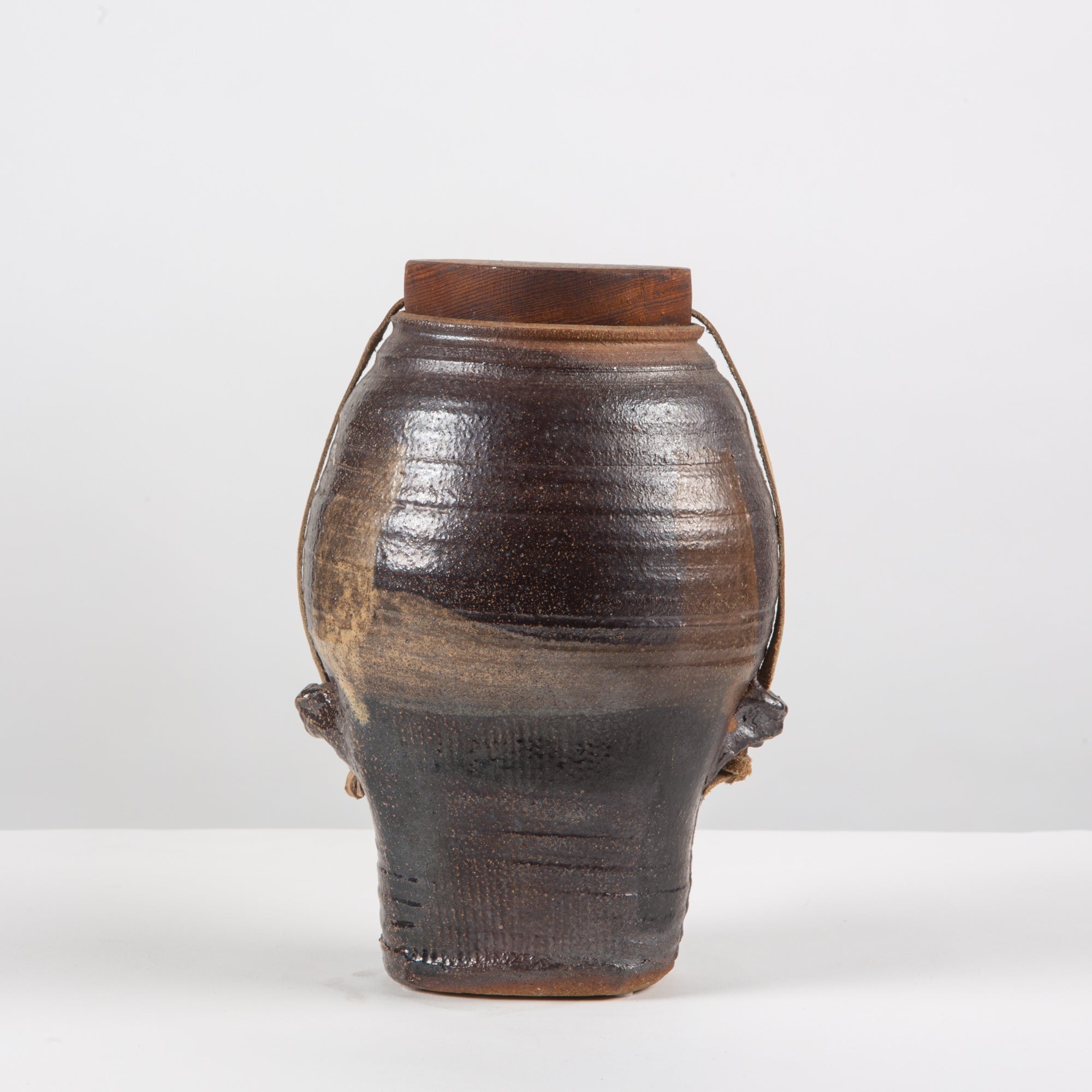 Studio Ceramic Pottery Vessel with Lid