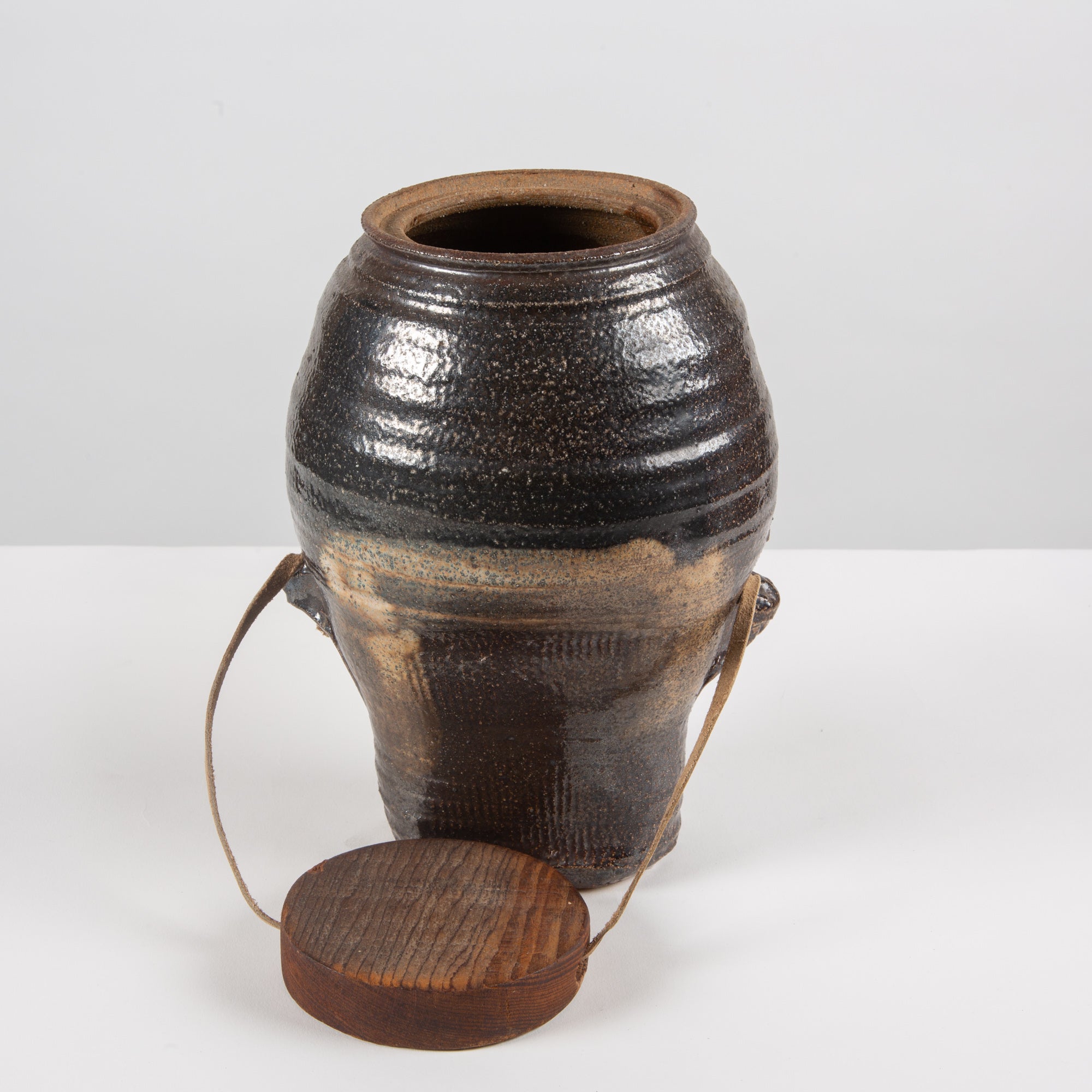 Studio Ceramic Pottery Vessel with Lid