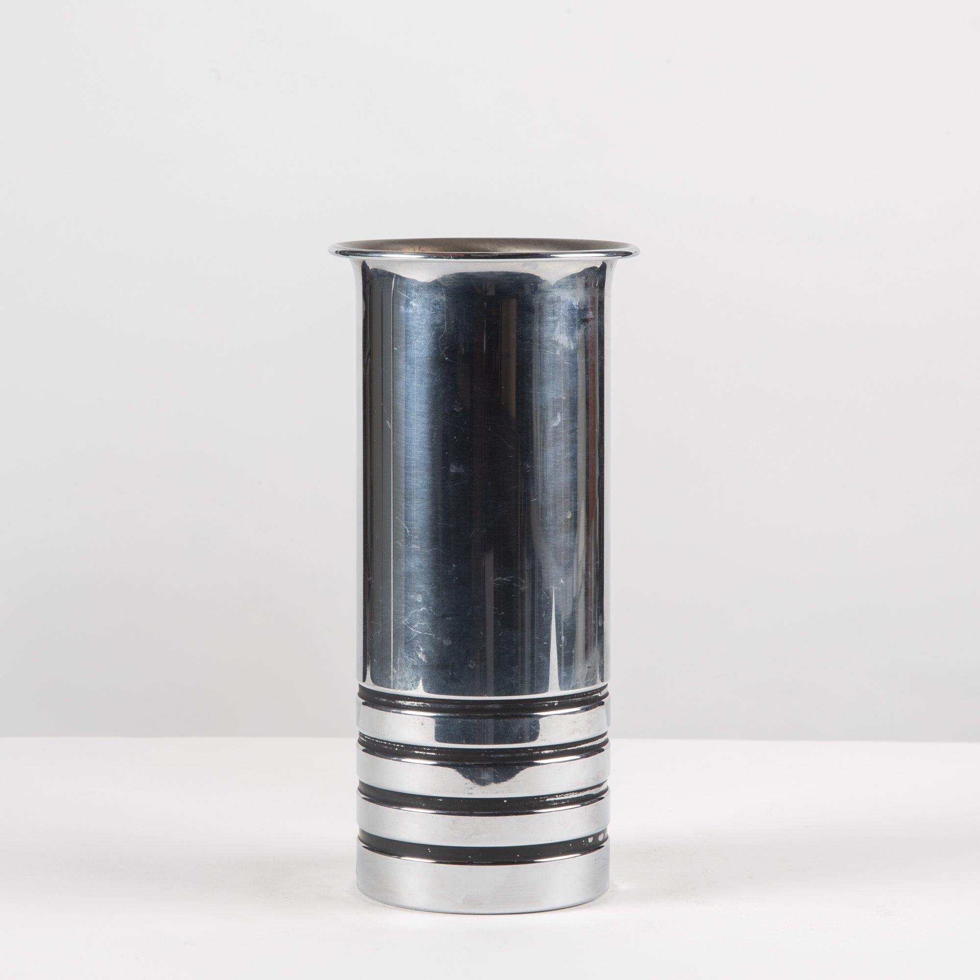 Chrome Vase by Walter von Nessen for Chase USA