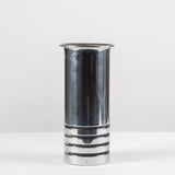 ON HOLD ** Chrome Vase by Walter von Nessen for Chase USA