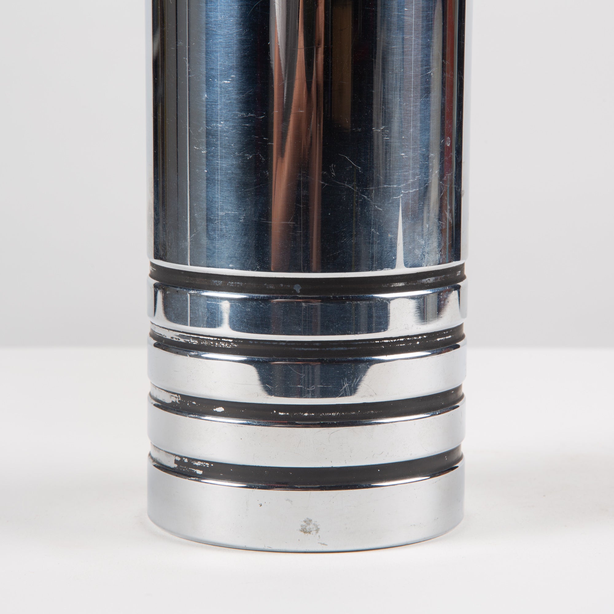 ON HOLD ** Chrome Vase by Walter von Nessen for Chase USA