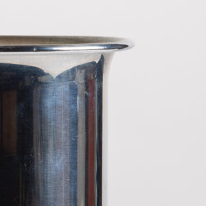ON HOLD ** Chrome Vase by Walter von Nessen for Chase USA