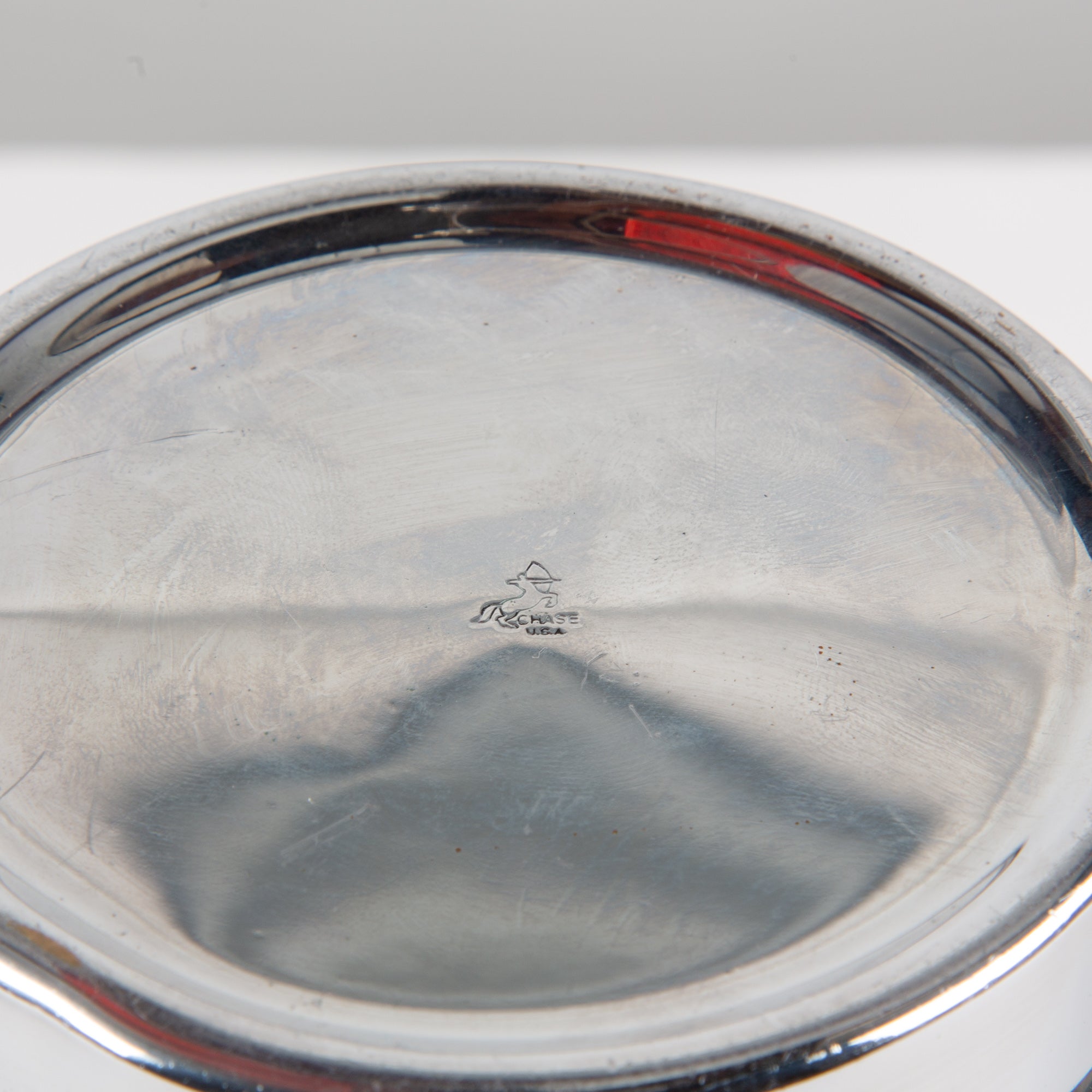 ON HOLD ** Chrome Vase by Walter von Nessen for Chase USA