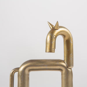 Pair of Stainless Steel Horse Bookends by Ruth Gerth for Chase USA