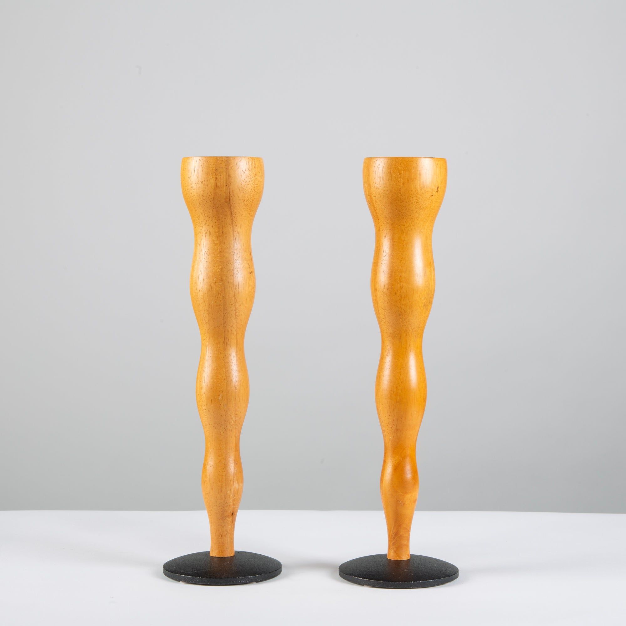 Pair of Candle Sticks by Mikael Björnstjerna for Boda Nova