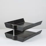 Florence Knoll Two-Tier Ebonized Walnut Paper Tray