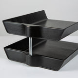 Florence Knoll Two-Tier Ebonized Walnut Paper Tray