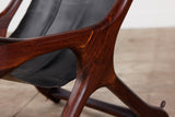 Don Shoemaker Leather Sling Lounge Chair