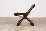 Don Shoemaker Leather Sling Lounge Chair