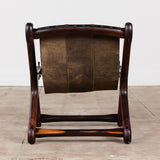 Don Shoemaker Leather Sling Lounge Chair