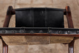 Don Shoemaker Leather Sling Lounge Chair