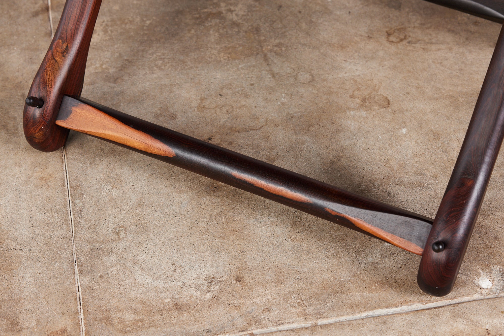 Don Shoemaker Leather Sling Lounge Chair