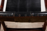 Don Shoemaker Leather Sling Lounge Chair