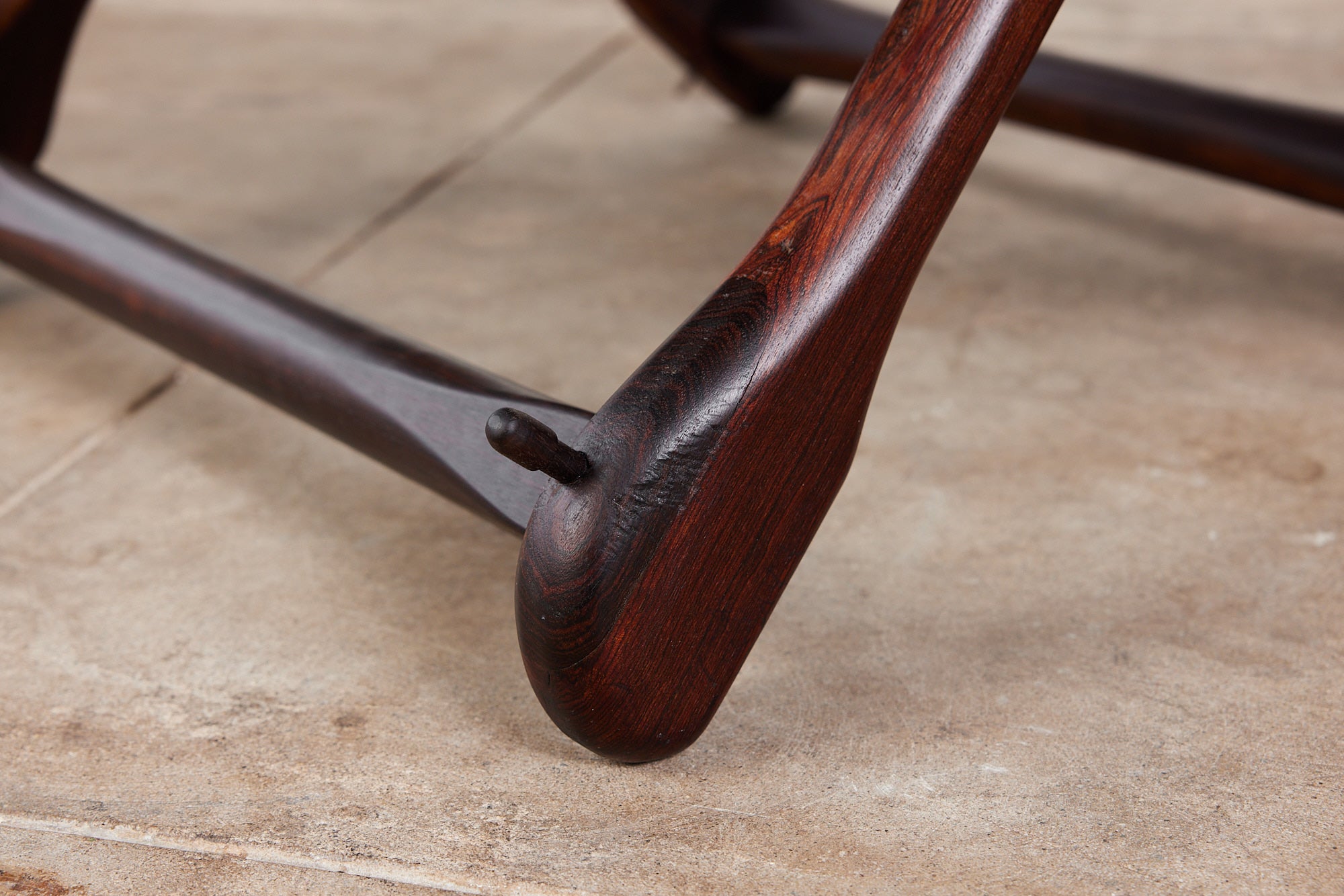 Don Shoemaker Leather Sling Lounge Chair