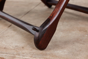 Don Shoemaker Leather Sling Lounge Chair