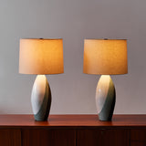 Pair of Ettore Sottsass for Bitossi Glazed Ceramic Lamps