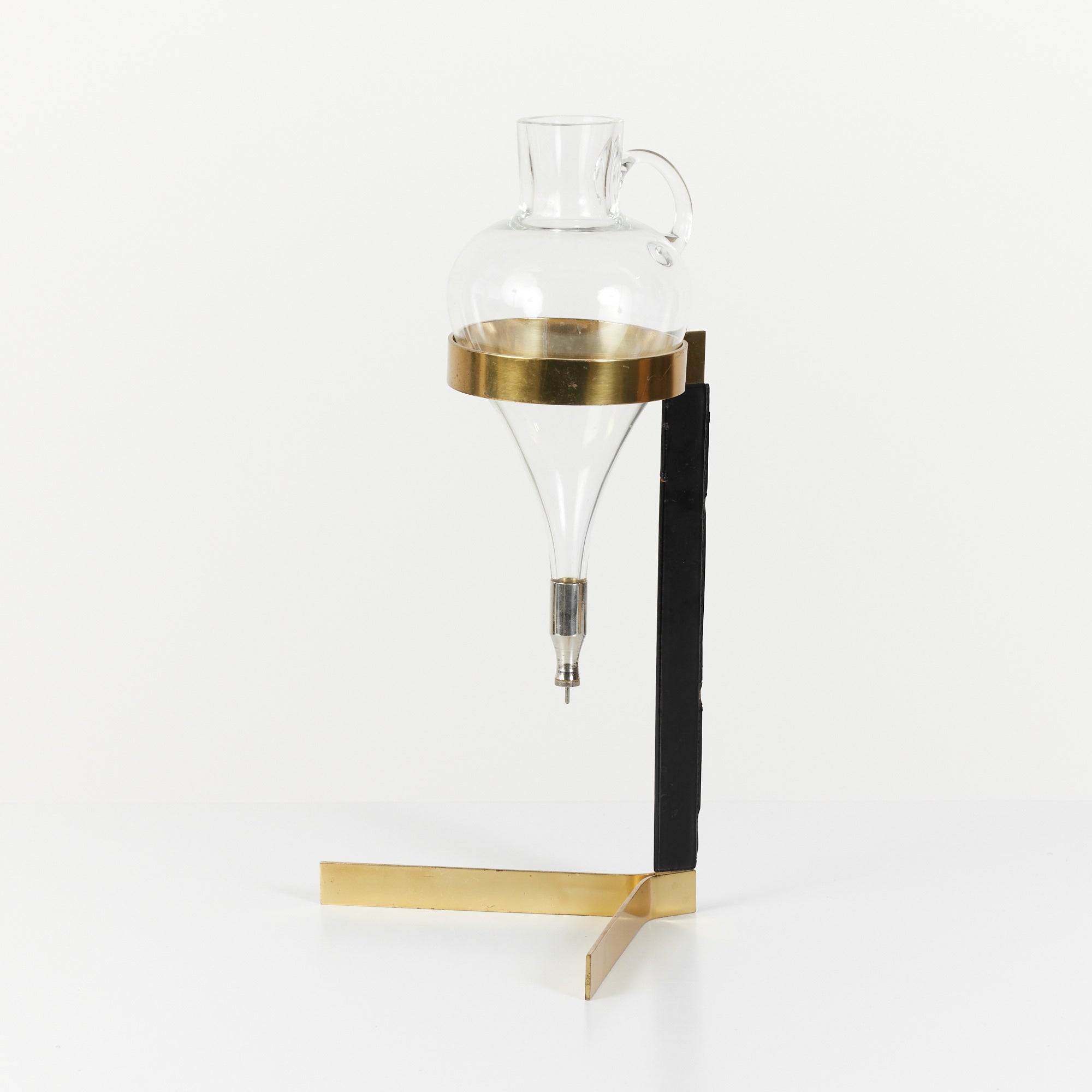 Glass and Brass Decanter by Carl Auböck